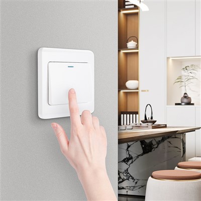 Doppio interruttore in ottone antico